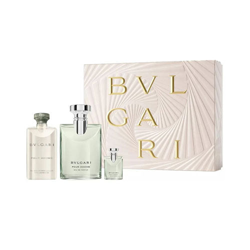 SET BVLGARI MEN (3 PC ) 3.4 OZ  EDP SP / 2.5 OZ SG  /0.16 OZ EDP SP